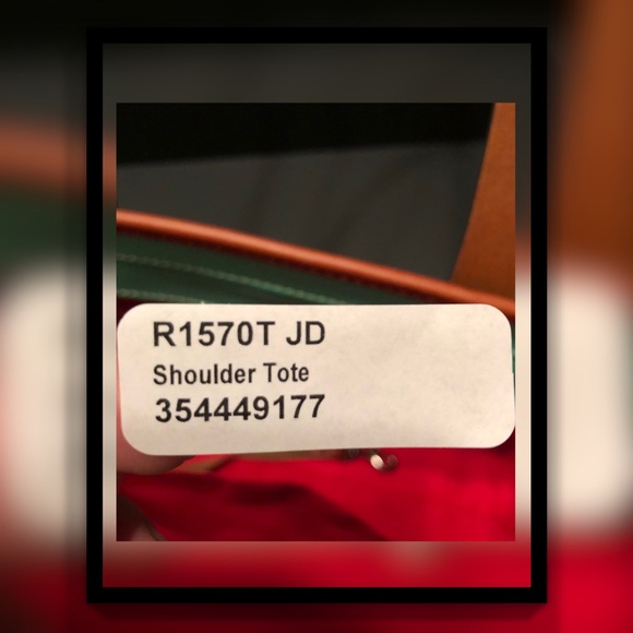 Dooney & Bourke Authentic Turquoise Shoulder Tote, New Without Tags - Picture 12 of 16